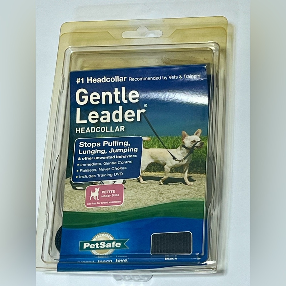 PetSafe Gentle Leader Headcollar Petite Under 5 Lbs. Black New in Package